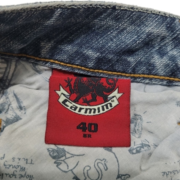 Carmin Shorts Size 28 W31" x L4" Women's Carmin Cut Off Denim Shorts Jean Shorts - Picture 10 of 11